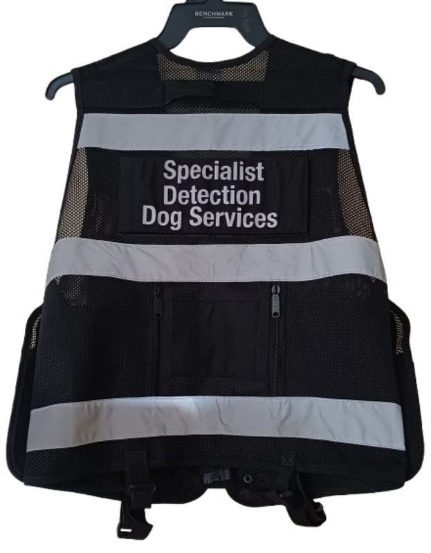 Multi Pocket Cool Mesh Fabric Vest With Body Camera Attachment Black