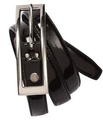 Womens Semi-Patent Belt