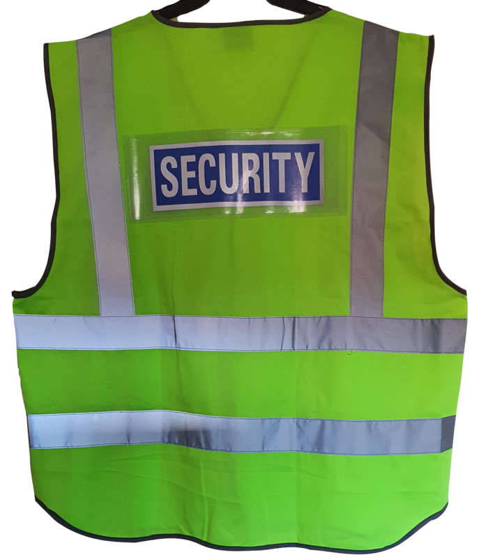 Coloured Hi Vis Vest with ID Pocket Rear Lime