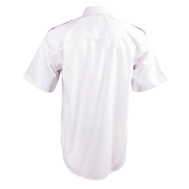 Epaulettes Superior Shirt   Short Sleeves White