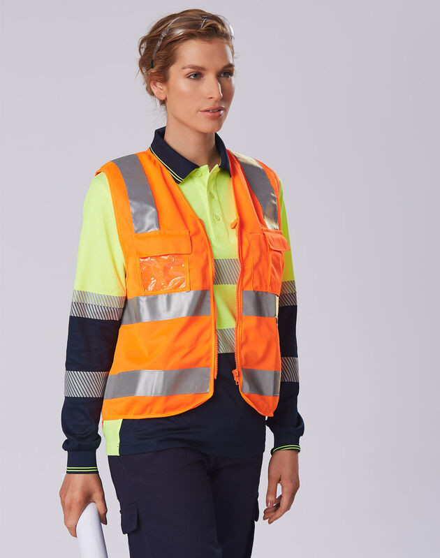 HiVis Safety Vest with ID Pocket and 3M Tape Orange