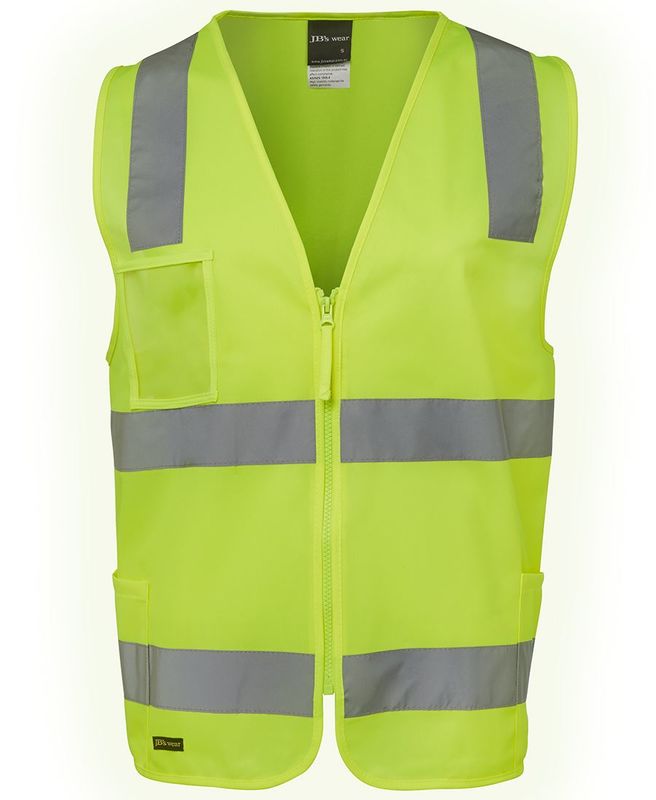 Hi Vis (D+N) Zip Safety Vest | Murray Uniforms Australia