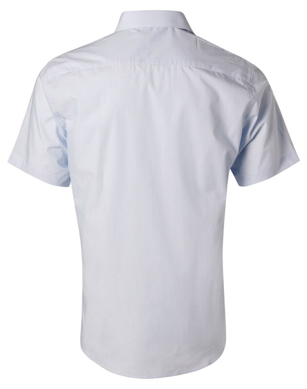 Men's Fine Stripe Short Sleeve Shirt | Murray Uniforms Australia