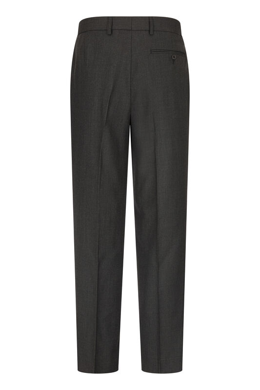 Men+39s Single Pleat Heavy Duty Wool Mix Trousers Charcoal