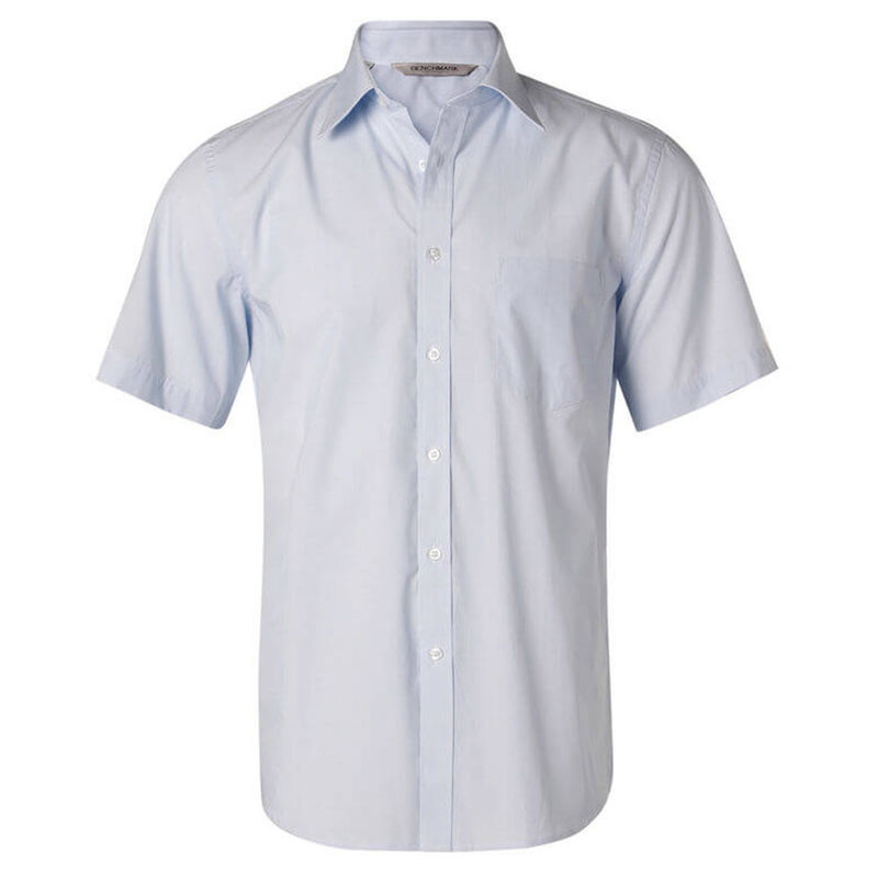 Men's Fine Stripe Short Sleeve Shirt | Murray Uniforms Australia