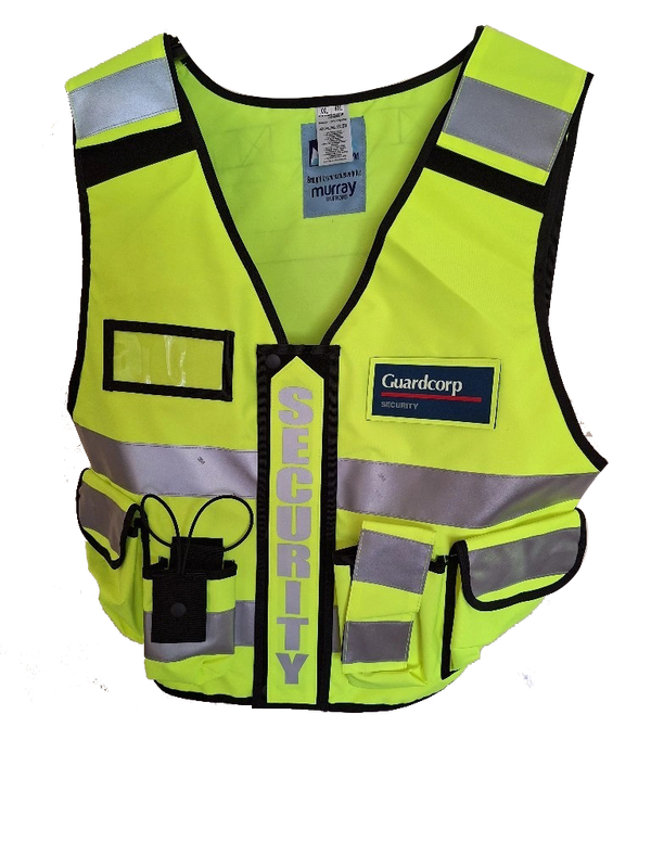 Multi Pocket Security Vest 3M Hi Vis Tape Yellow
