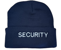Acrylic Beanie - With SECURITY to Front 