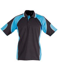 Alliance Polo Black/Aqua