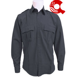 American Styling Polyester Epaulet Long Sleeve Shirt