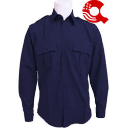 American Styling Polyester Epaulet Long Sleeve Shirt