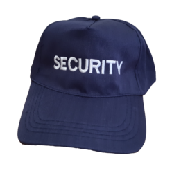 Baseball Cap PolyCotton  Security White