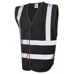 Black Hi VIs Security Vest