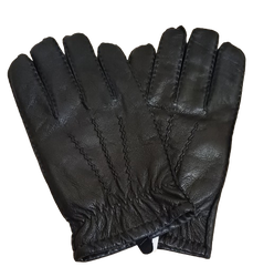 Black Leather Gloves