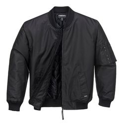 Bomber Jacket Waterproof Black from Murray Uniforms