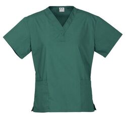 Classic Scrubs Top Ladies Hunter Green