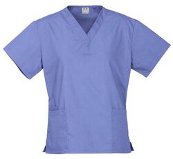 Classic Scrubs Top Ladies Mid Blue