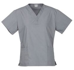 Classic Scrubs Top Ladies Pewter