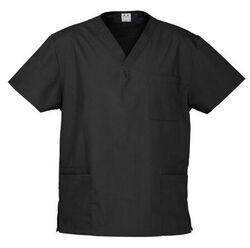 Classic Scrubs Top Unisex Black