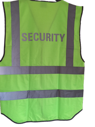 thumbnail image 2 of SIA Approved Black Hi-Vis Security Vest With Reflective Strips - Supertouch Workwear 2 of 4