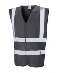 Coloured Hi Vis Vest Fire Warden Grey