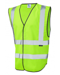 Coloured Hi Vis Vest Fire Warden Lime