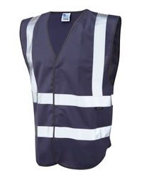 Coloured Hi Vis Vest Fire Warden Navy