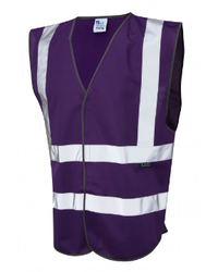 Coloured Hi Vis Vest Fire Warden Purple