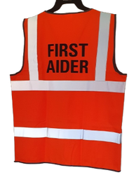 Coloured Hi Vis Vest First Aider