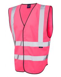 Coloured Hi Vis Vest First Aider Pink