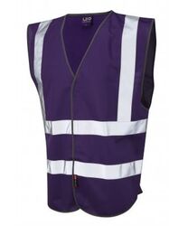 Coloured Hi Vis Vest First Aider Purple