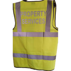 Coloured Hi Vis Vest Silver title to rear