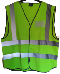 Coloured Hi Vis Vest with ID Pocket