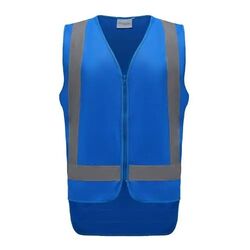 Coloured Safety Vest with Zip