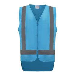 Coloured Safety Vest with Zip