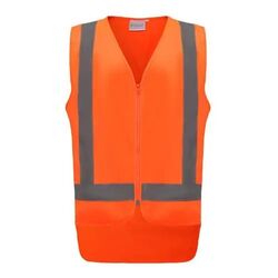 Coloured Safety Vest with Zip
