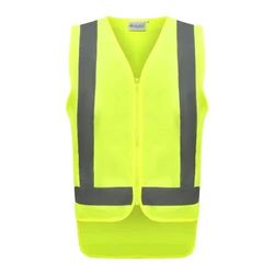 Coloured Safety Vest with Zip