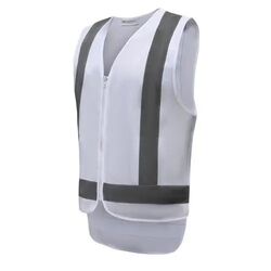 Coloured Safety Vest with Zip