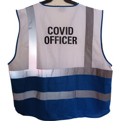 Covid Officer Vest is with Marshall print to the front