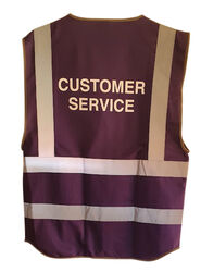 Customer Service Coloured Hi Vis Vest