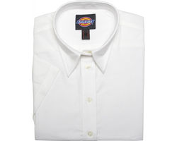 Dickies Ladies Short Sleeve Oxford Shirt White