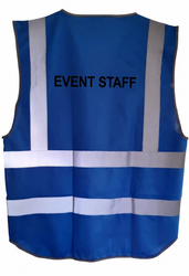 EVENT STAFF Vest Rear Blue