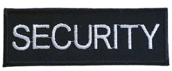Embroidered Security Badge Small Black