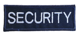 Embroidered Security Badge Small Navy