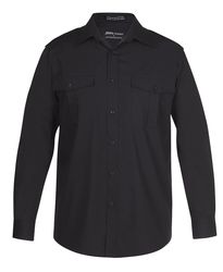 Epaulette Shirt LS Black