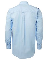 Epaulette Shirt LS Blue