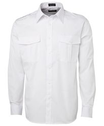 Epaulette Shirt LS White