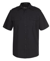 Epaulette Shirt SS Black