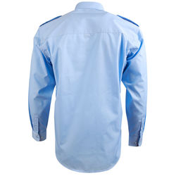 Epaulettes Superior Shirt   Long Sleeve Blue