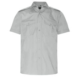 Epaulettes Versatile Cotton Rich Shirt - Short Sleeves