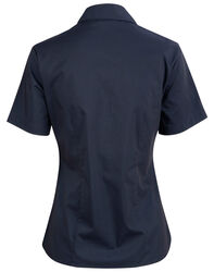 Executive Ladies Short Sleeve Shirt Navy